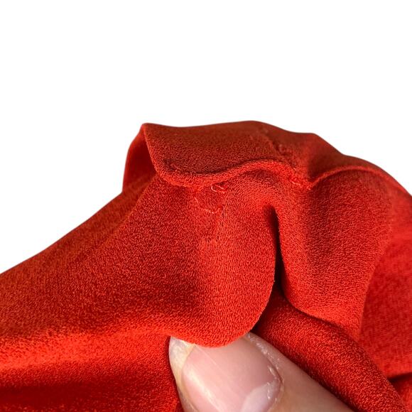 Stella McCartney 2007 Red Silk Bell Sleeve Empire Blouse Top SZ 38/4 - Picture 11 of 11